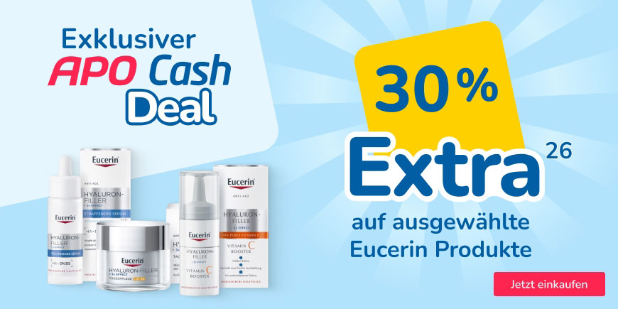 Nur für kurze Zeit! 30 % APO Cash auf ausgewählte Eucerin-Produkte