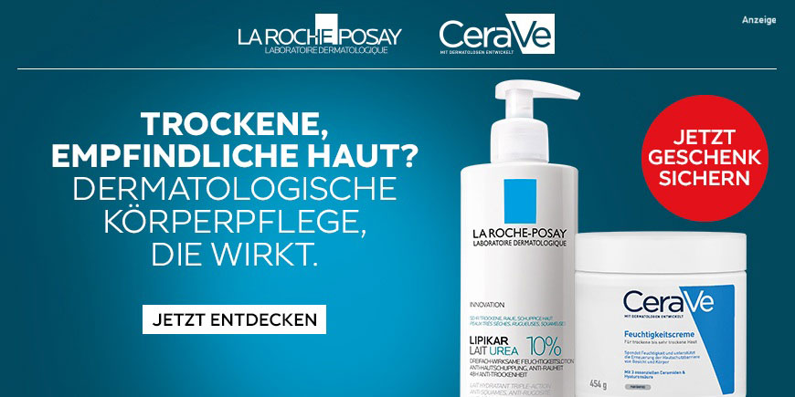 Ausgewählte La Roche Posay und CeraVe-Produkte kaufen und eine Gratiszugabe sichern. Nur solange der Vorrat reicht.