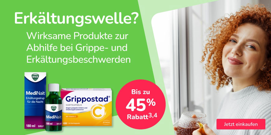 Produkte zur Linderung typischer Erkältungssymptome