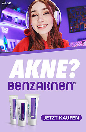 Benzaknen Wash 5% gegen Akne. Für empfindlichere Haut geeignet.