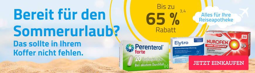 Reiseapotheke fuer den Sommerurlaub