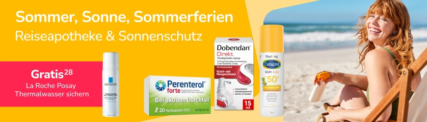 Reiseapotheke, Sonnen- und Insektenschutz