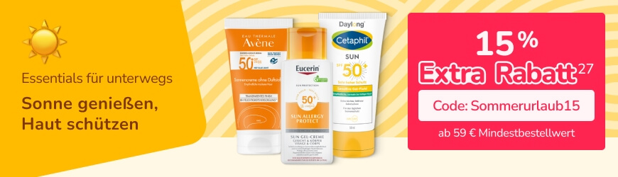 Ihre Essentials für unterwegs - Sonnenschutz