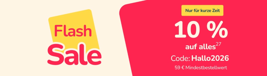 Sparen Sie 10% in unserem Flash Sale