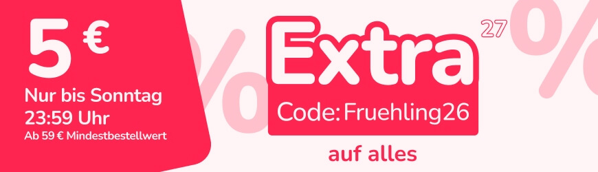 Sparen Sie 5€ bei Ihrer nächsten Bestellung - Nur bis Sonntag