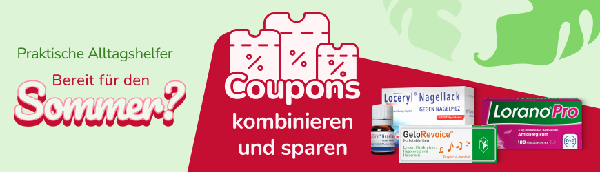 Praktische Alltagshelfer für den Sommer - Coupons kombinieren und sparen