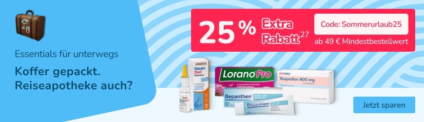 25 % Extra-Rabatt mit Code Sommerurlaub25 - Weitere Bedingungen siehe Fußnote 27