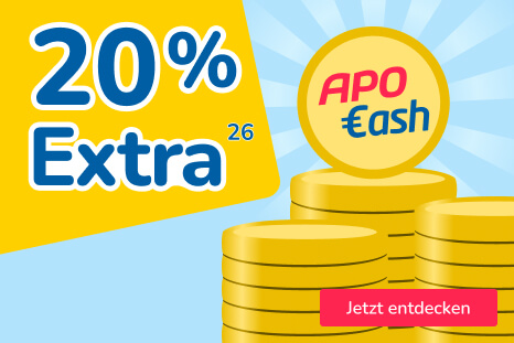 20 Prozent extra Cash