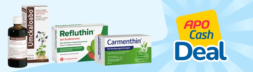 APO Cash Umckaloabo, Carmenthin, Refluthin Deals