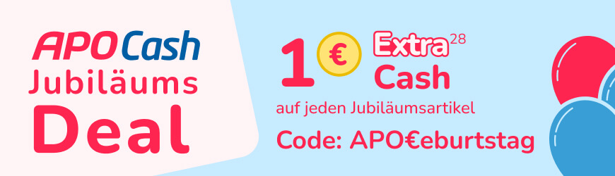 20 Jahre APONEO - APO Cash Geburtstagsdeals