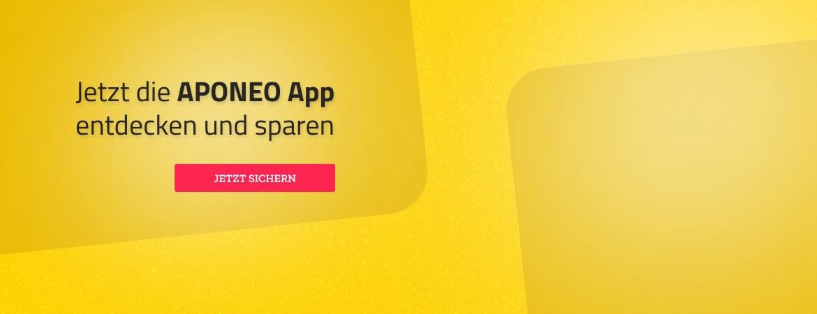 Nur für kurze Zeit! Jetzt die APONEO App herunterladen und zussätzlcih in der App sparen, mit dem Code: Spare10