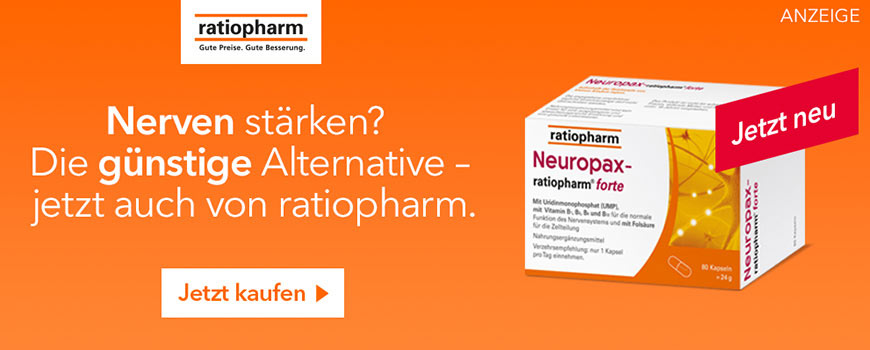 Neuropax ratiopharm forte – Nahrungsergänzungsmittel mit B-Vitaminen