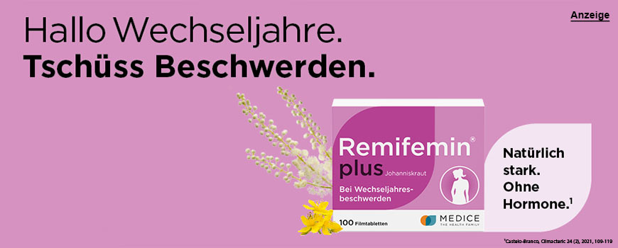 Remifemin plus Johanniskraut bei Wechseljaresbeschwerden