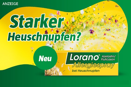 Lorano Azelastin / Fluticason Allergiespray bei Heuschnupfen