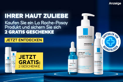 Ausgewählte La Roche-Posay-Produkte kaufen und zwei Gratisartikel dazu erhalten