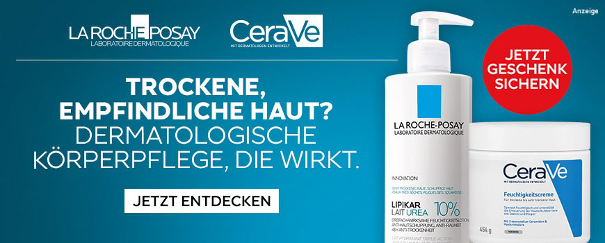 Für kuze Zeit erhalten Sie ein Geschenk zu ausgewählten CeraVe- und Laroche Posay-Produkten