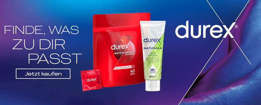 Kondome von Durex, für sinnliche Erlebnisse.
