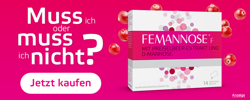 Nahrungsergänzungsmittel Femannose f mit Preiselbeer-Extrakt und D-Mannose