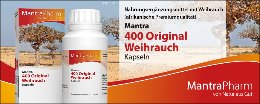 Nahrungsergänzungsmittel mit Weihrauchharz  in afrikanischer Premiumqualität.
