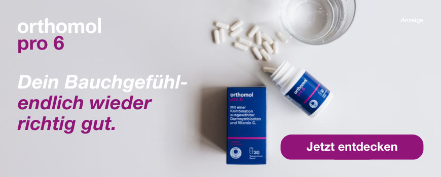 Orthomol pro 6 Kapseln mit einer Kombination ausgewählter Darmsymbionten und Vitamin C