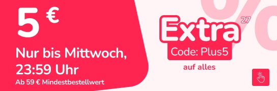5 € mit Code Plus5 sparen - Weitere Bedingungen siehe Fußnote 27