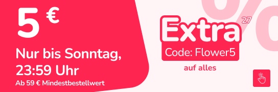 5 € Rabatt ab 59 € mit Code Flower5 – Weitere Bedingungen unter Fußnote 27