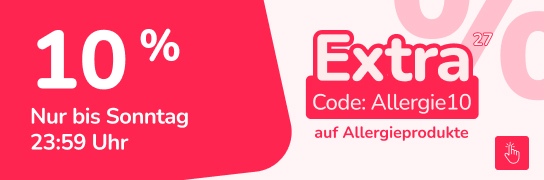 10 % Rabatt mit Code Allergie10 – Weitere Bedingungen unter Fußnote 27