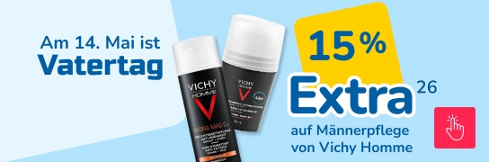 15 % Extra APO Cash auf Vichy Homme