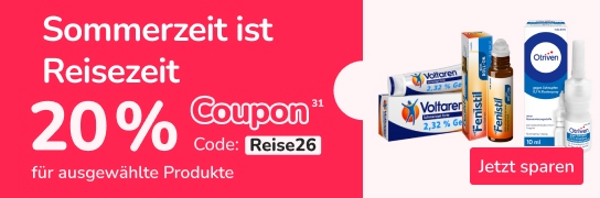20 % Extra-Rabatt auf ausgewählte Haleon-Produkte - Weitere Bedingungen siehe Fußnote 31