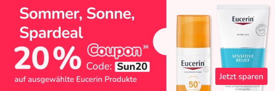20 % auf ausgewählte Eucerin-Produkte