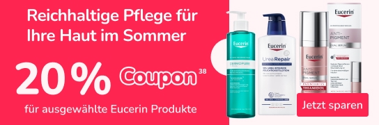 20 % auf viele Eucerin-Produkte