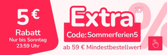 5 € Extra-Rabatt auf alles - Weitere Bedingungen siehe Fußnote 27