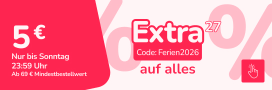 5 € mit Code Flash2026 auf alles sparen - Weitere Bedingungen unter Fußnote 27