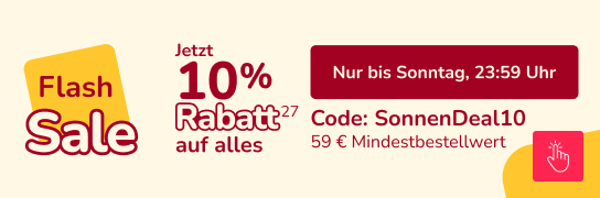 10 % Extra-Rabatt auf alles. Weitere Bedingungen unter Fußnote 27
