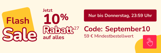 10 % Extra-Rabatt auf alles - Weitere Bedingungen siehe Fußnote 27