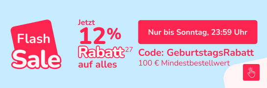 12 % Extra-Rabatt auf alles - Weitere Bedigungen siehe Fußnote 27