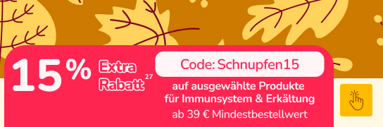 15 % mit Code Schnupfen15 sparen - Weitere Bedingungen siehe Fußnote 27