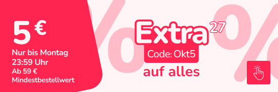 5 € Extra-Rabatt mit dem Code Okt5 - Weitere Bedingungen siehe Fußnote 27