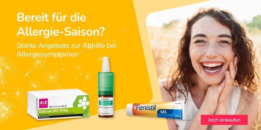 Produkte zur Linderung von typischen Allergiesymptomen