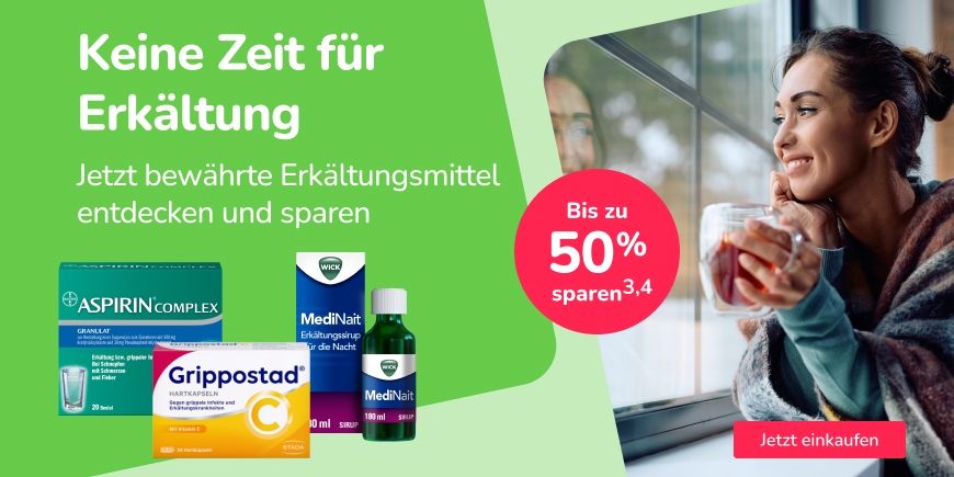 Jetzt bewährte Erkältungsmittel entdecken und sparen