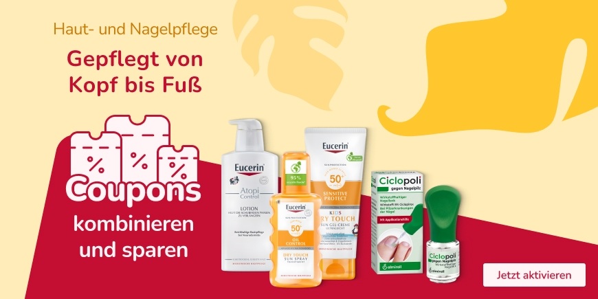 Gepflegt von Kopf bis Fuß - Jetzt Coupons kombinieren und sparen