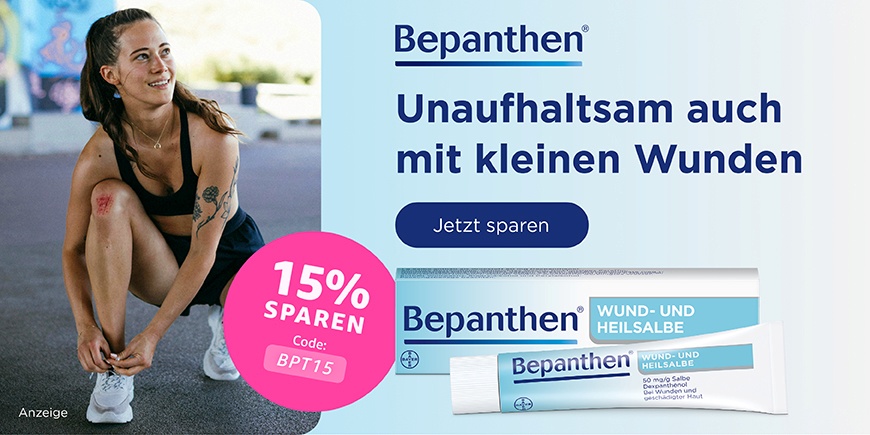 Bepanthen Wund- und Heilsalbe bei oberflächlichen Hautverletzungen