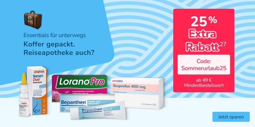25 % Extra Rabatt mit Code Sommerurlaub25 - Weitere Bedingungen siehe Fußnote 27