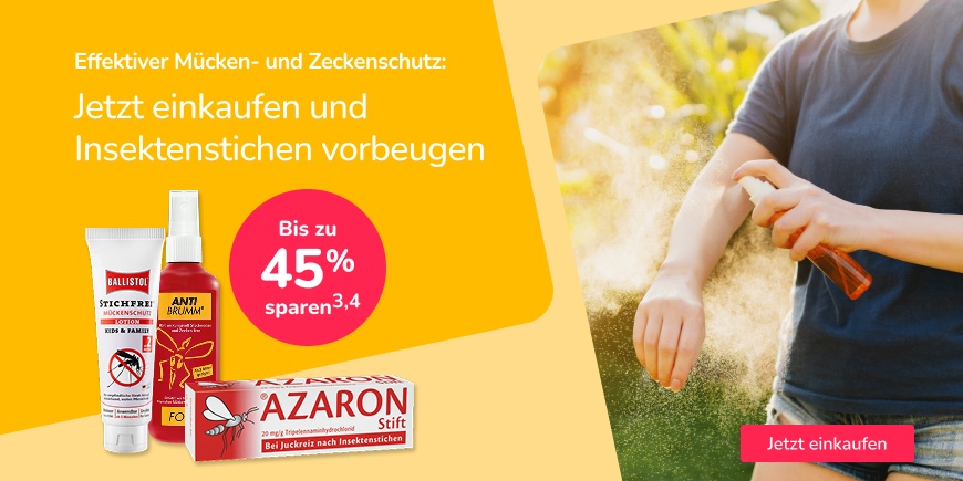 Jetzt einkaufen und Insektenstiche vorbeugen