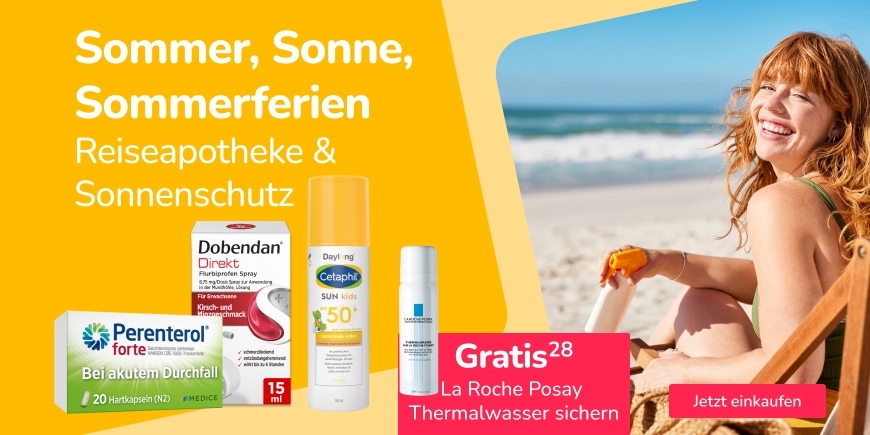 Reiseapotheke und Sonnenschutz