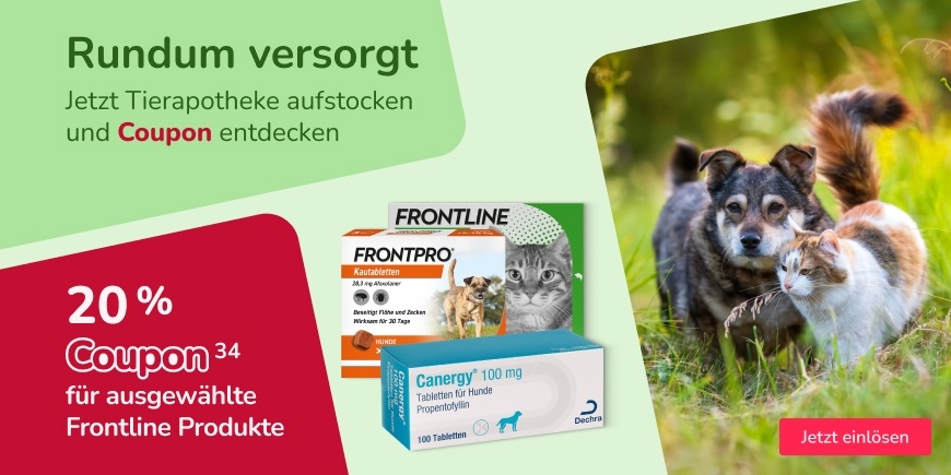 Jetzt Tierapotheke aufstocken und Coupon entdecken
