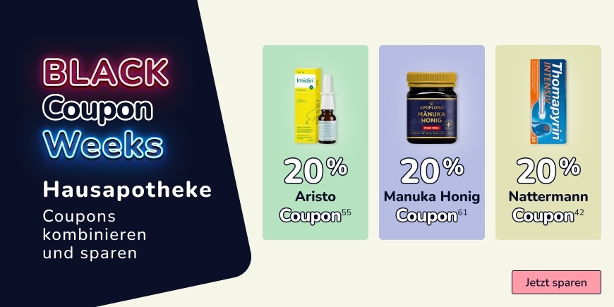 Hausapotheke - Coupons kombinieren und sparen