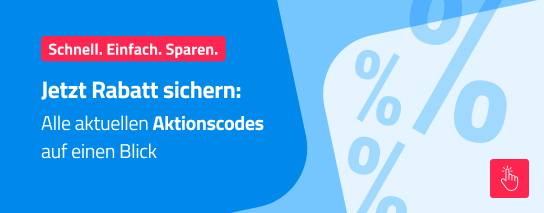 Unsere aktuellen Aktionscodes im Überblick