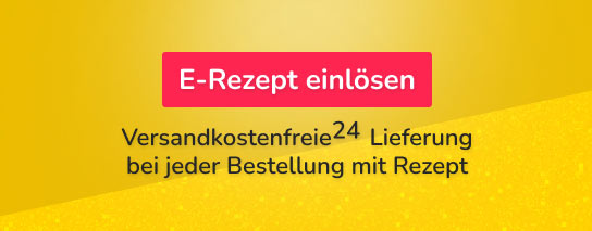 Versandkostenfreie Lieferung innerhalb Deutschlands, wenn wenigstens ein verschreibungspflichtiges Produkt auf dem Rezept in der Bestellung enthalten ist.