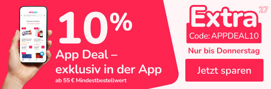 Jetzt  10 % Extrarabatt in der APONEO App mit dem Code: Appdeal10
